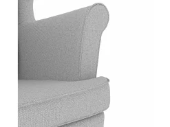 Poltrona* Cadeira de baloiço | Poltrona | Cadeira Relax 74x90x102 cm tecido -nublado SHL203663 Cinzento