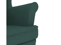 Outlet Cadeira de baloiço | Poltrona | Cadeira Relax 74x90x102 cm tecido verde-escuro SHL448210 Verde pinho