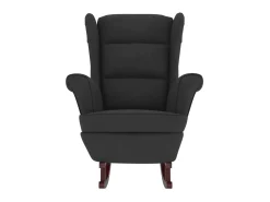 Poltrona| Cadeira de baloiço c/ pernas de metal e banco veludo PT535449 Preto