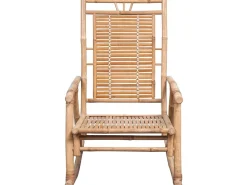 Poltrona| Cadeira de baloiço com almofadão bambu PT663295 Castanho