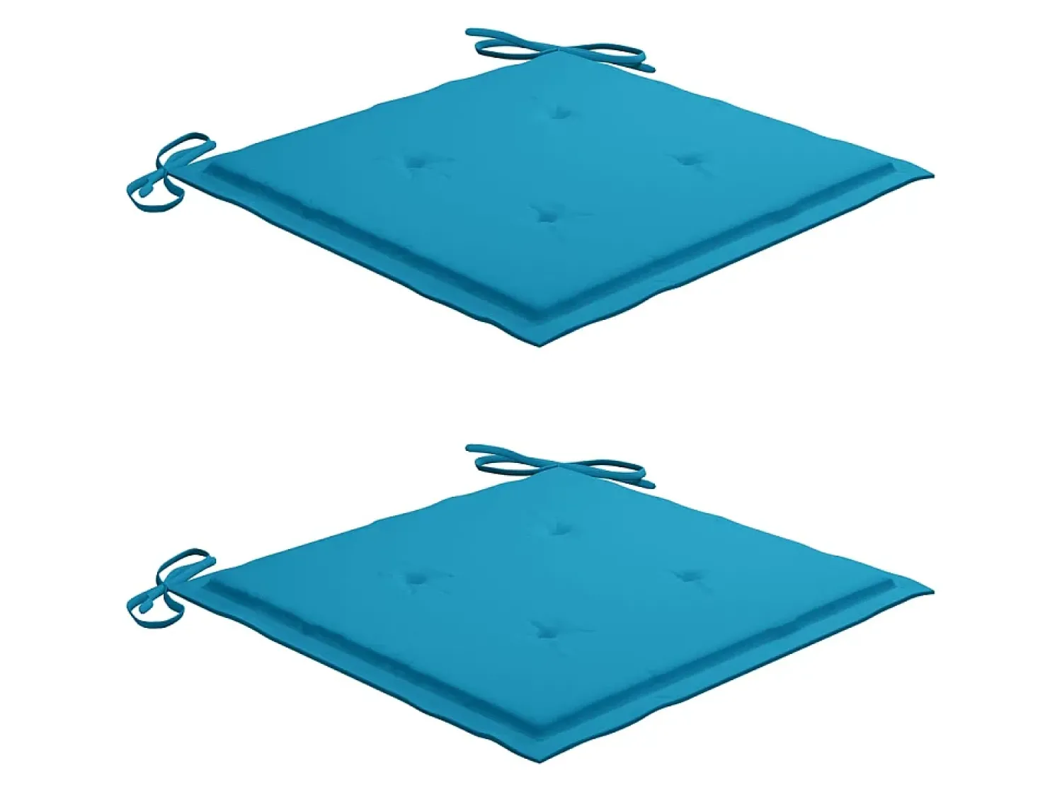 New Cadeira de baloiço com almofadão azul teca maciça PT415306 Castanho