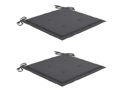 Outlet Cadeira de baloiço com almofadão antracite teca maciça PT571878 Castanho