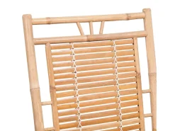 Cadeira de baloiço com almofadão bambu PT225629^ Poltrona