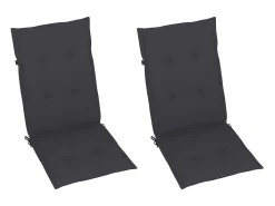 Outlet Cadeira de baloiço com almofadão bambu PT328820 Cinza antracite