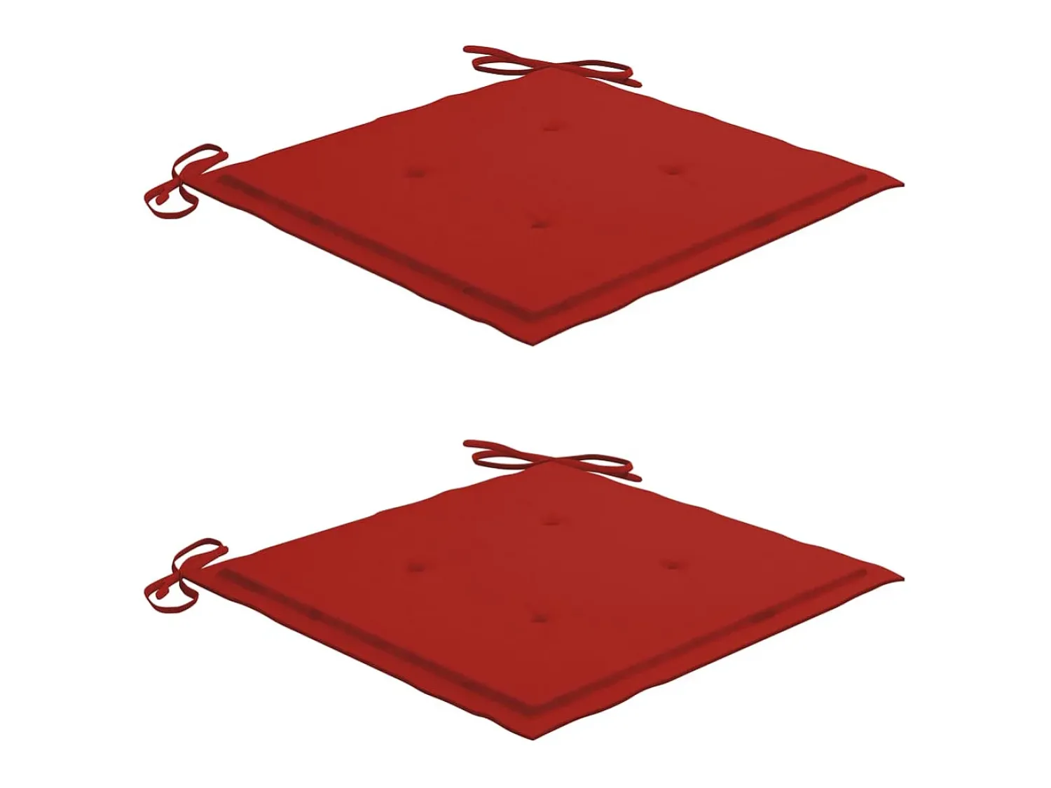 Cadeira de baloiço com almofadão vermelho teca maciça PT609331^ Poltrona