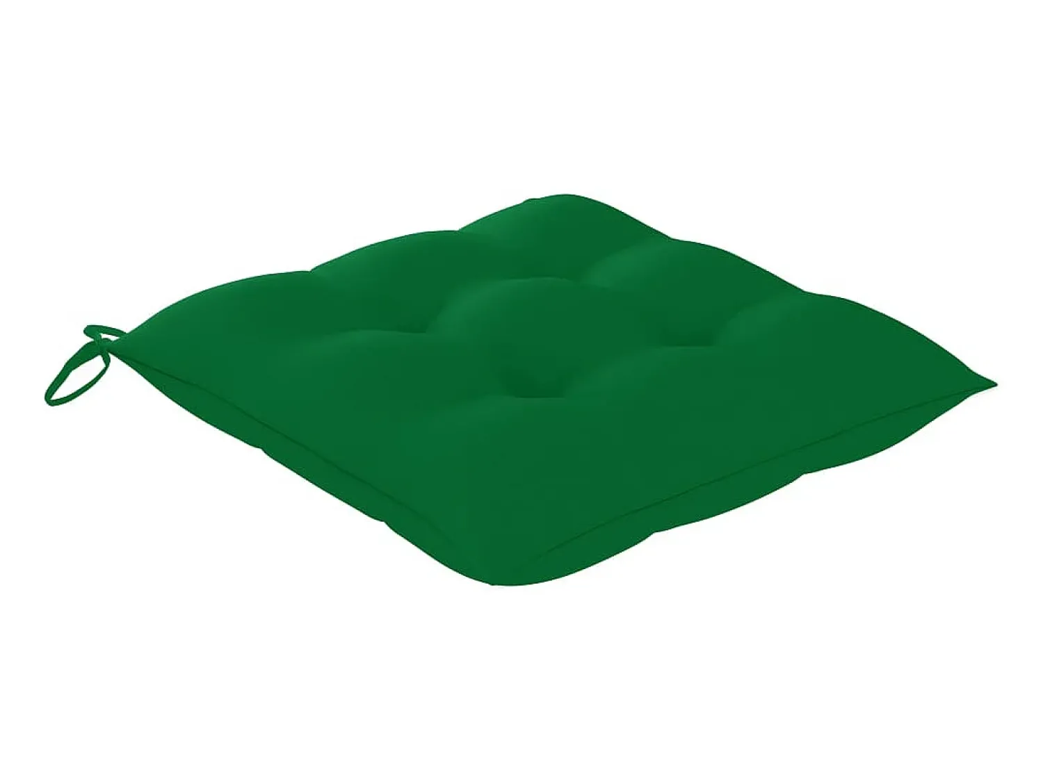 Clearance Cadeira de baloiço com almofadão verde teca maciça PT380744 Castanho