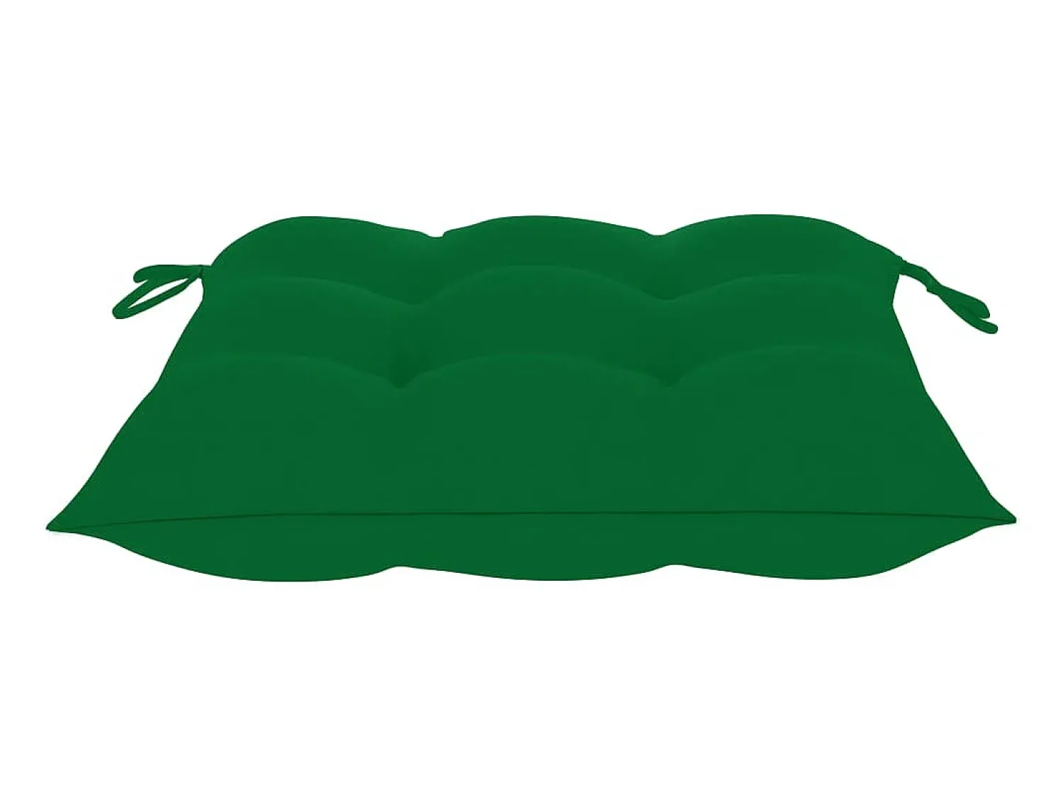 Clearance Cadeira de baloiço com almofadão verde teca maciça PT380744 Castanho