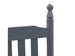 Poltrona* Cadeira de baloiço com assento curvo madeira de álamo PT464744 Cinzento