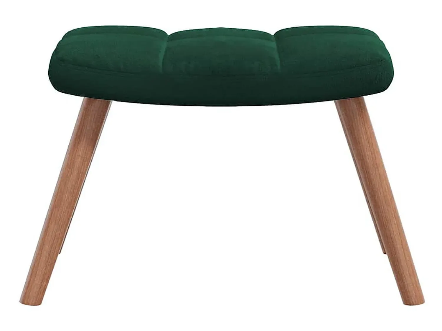 Poltrona|vidaxl Cadeira de baloiço com banco veludo -escuro Verde