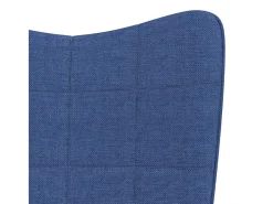 Poltrona| Cadeira de baloiço com banco tecido PT462032 Azul