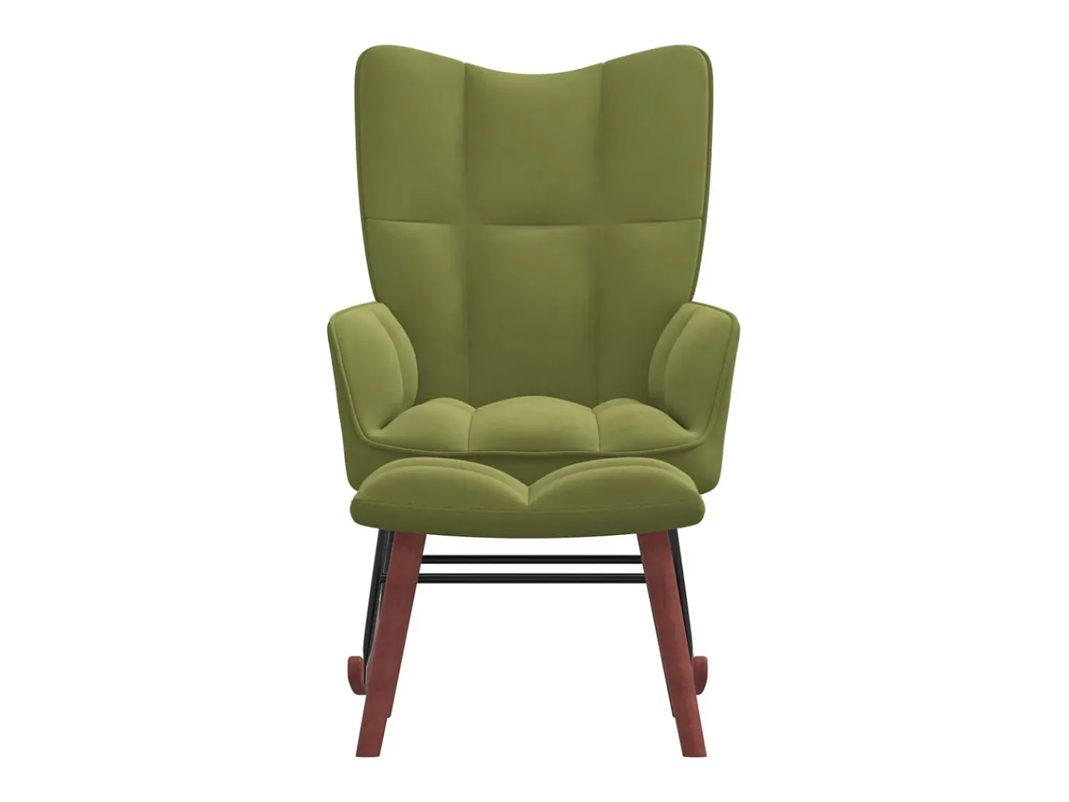 Clearance Cadeira de baloiço com banco veludo -claro PT578764 Verde