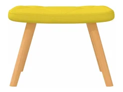 Outlet vidaxl Cadeira de baloiço com banco tecido mostarda Amarelo
