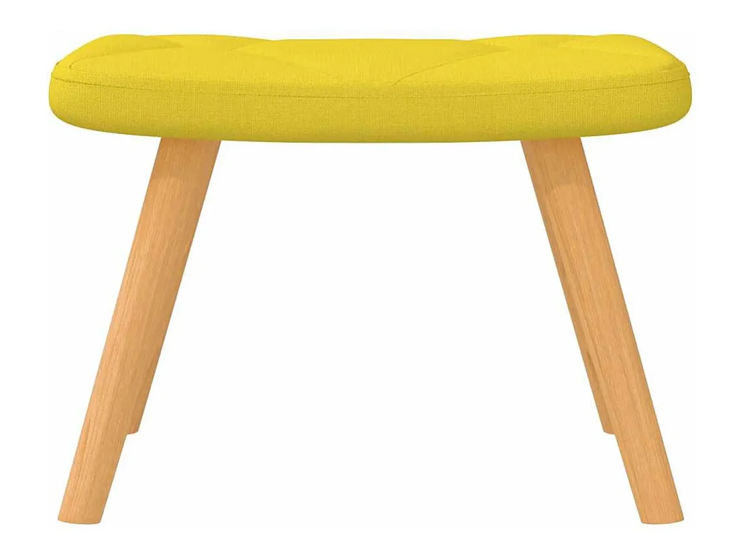 Outlet vidaxl Cadeira de baloiço com banco tecido mostarda Amarelo