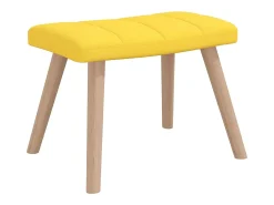 Poltrona* Cadeira de baloiço com banco tecido mostarda PT995479 Amarelo