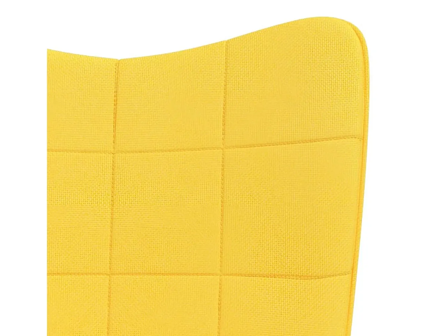 Poltrona* Cadeira de baloiço com banco tecido mostarda PT995479 Amarelo