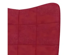 Poltrona* Cadeira de baloiço com banco tecido tinto PT903164 Vermelho