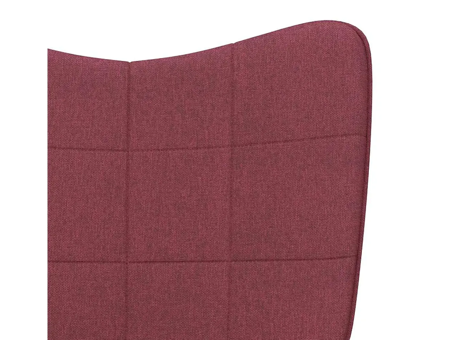 Poltrona|vidaxl Cadeira de baloiço com banco tecido tinto Vermelho