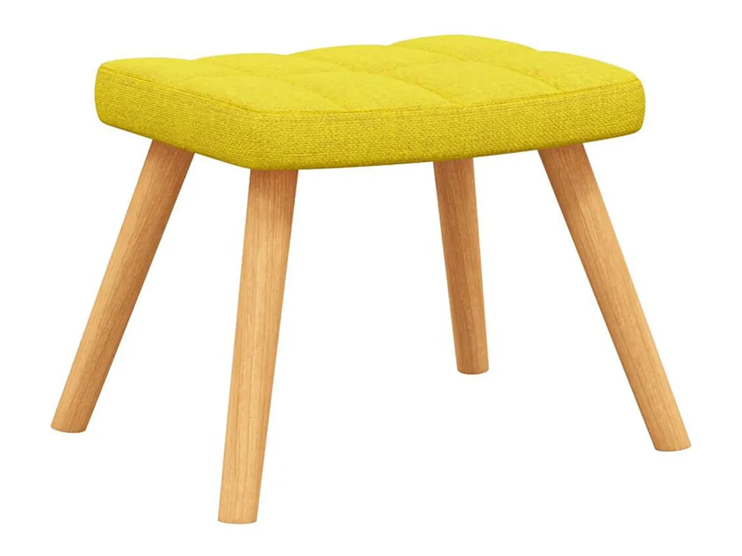Poltrona|vidaxl Cadeira de baloiço com banco tecido mostarda Amarelo