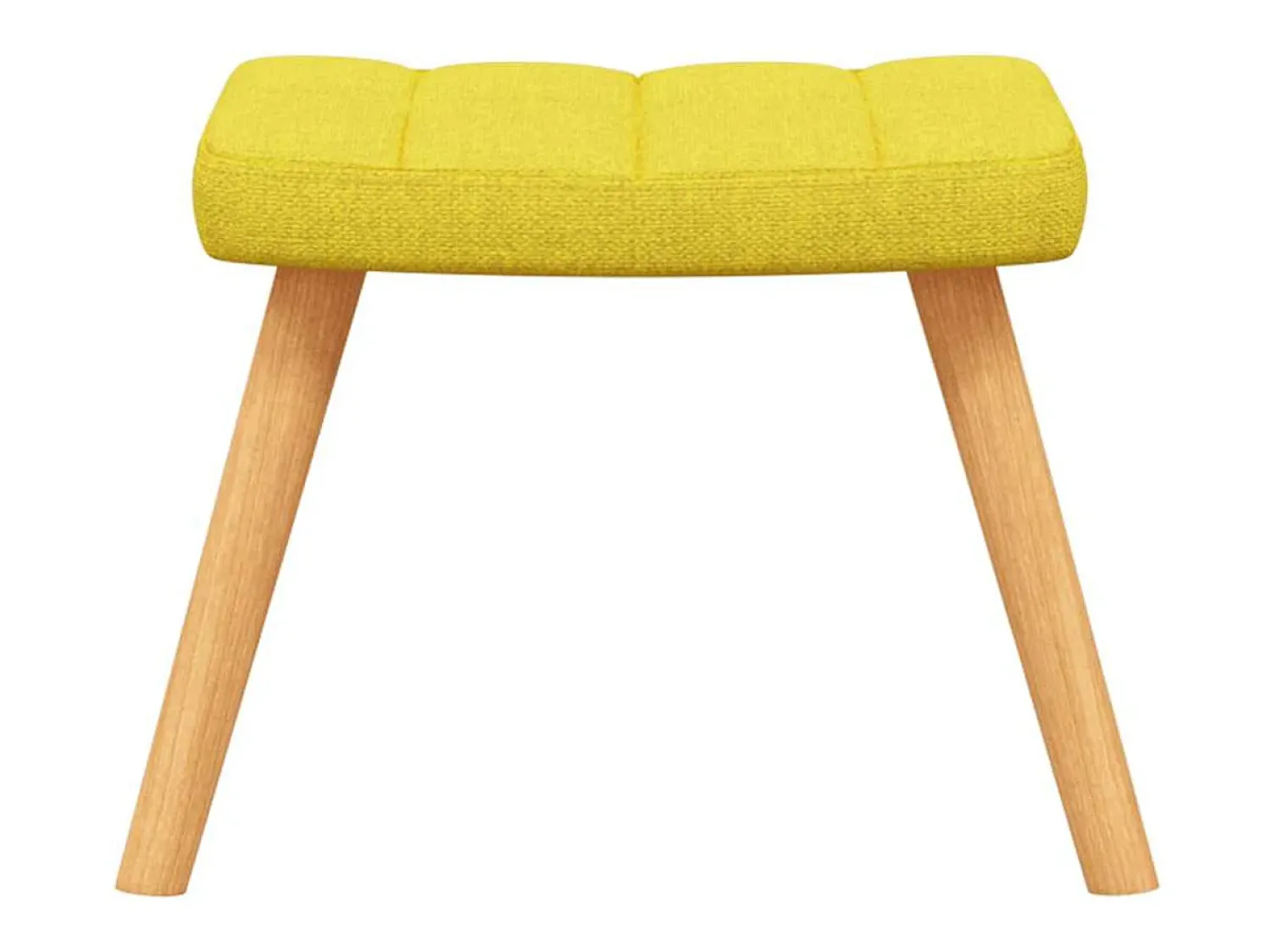 Poltrona|vidaxl Cadeira de baloiço com banco tecido mostarda Amarelo