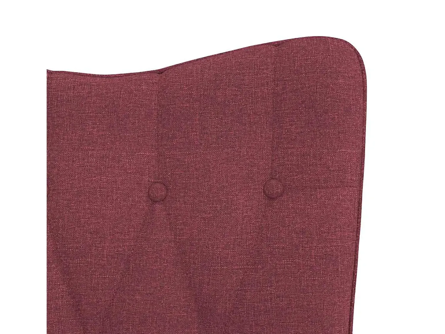 vidaxl Cadeira de baloiço com banco tecido tinto Vermelho