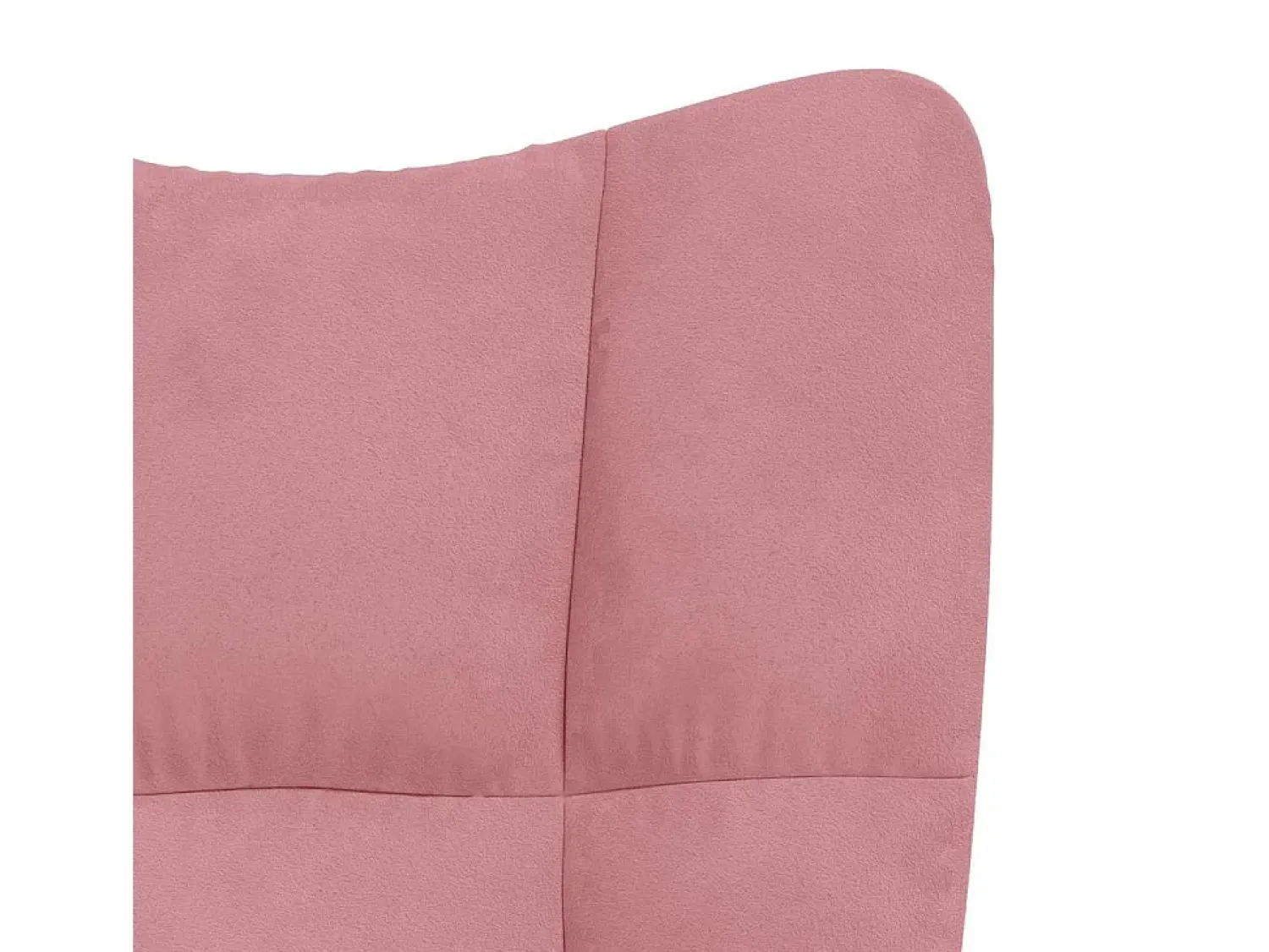 Poltrona|vidaxl Cadeira de baloiço com banco veludo Rosa