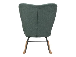 Loft24 Cadeira de baloiço Elza Tecido Belfast Verde