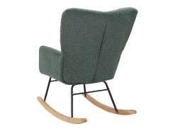 Loft24 Cadeira de baloiço Elza Tecido Belfast Verde