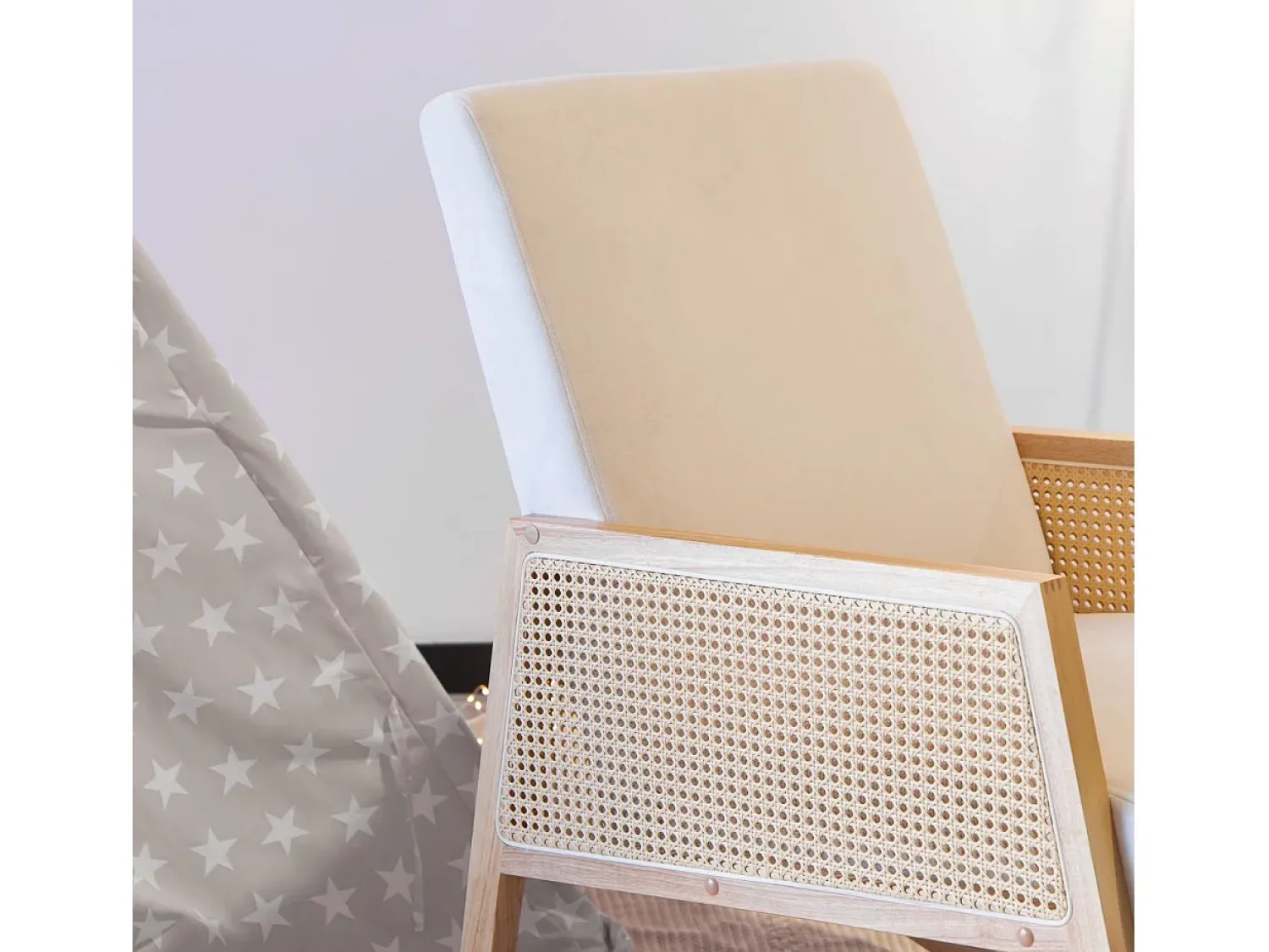 Poltrona|duehome Cadeira de baloiço Ember Cinzento