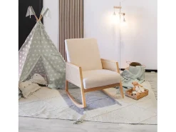 Poltrona|duehome Cadeira de baloiço Ember Cinzento