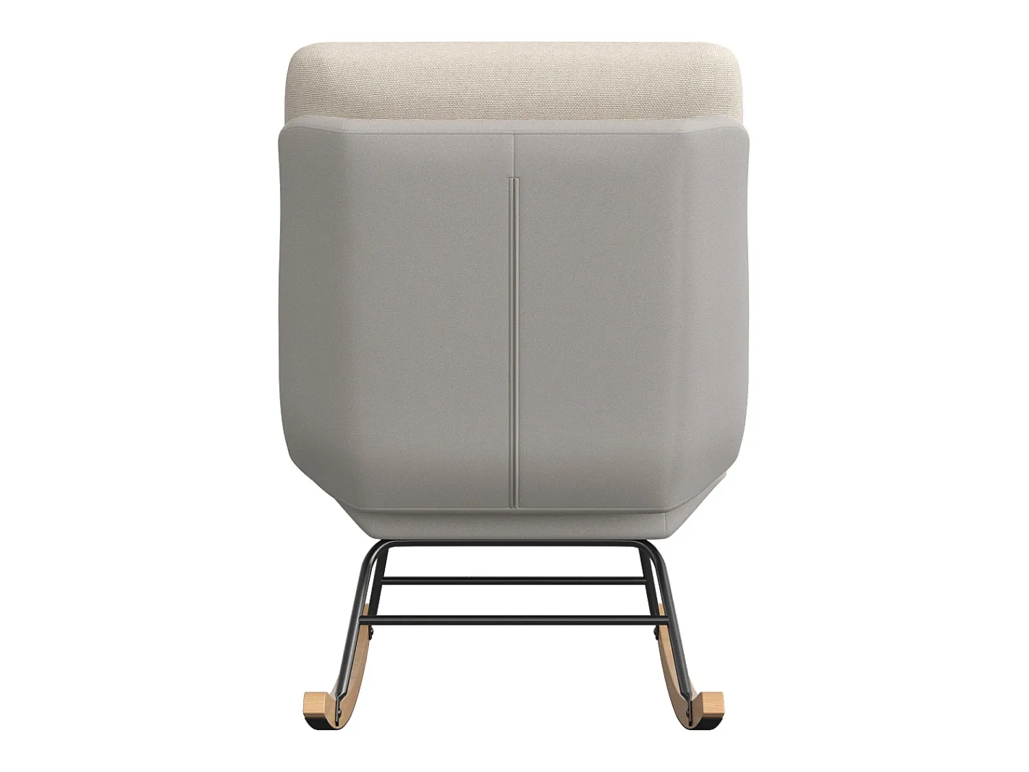 Cadeira de baloiço estofada - com encosto regulável, para sala de estar - quarto, varanda - 90,5 x 74 x 98 cm^ Poltrona