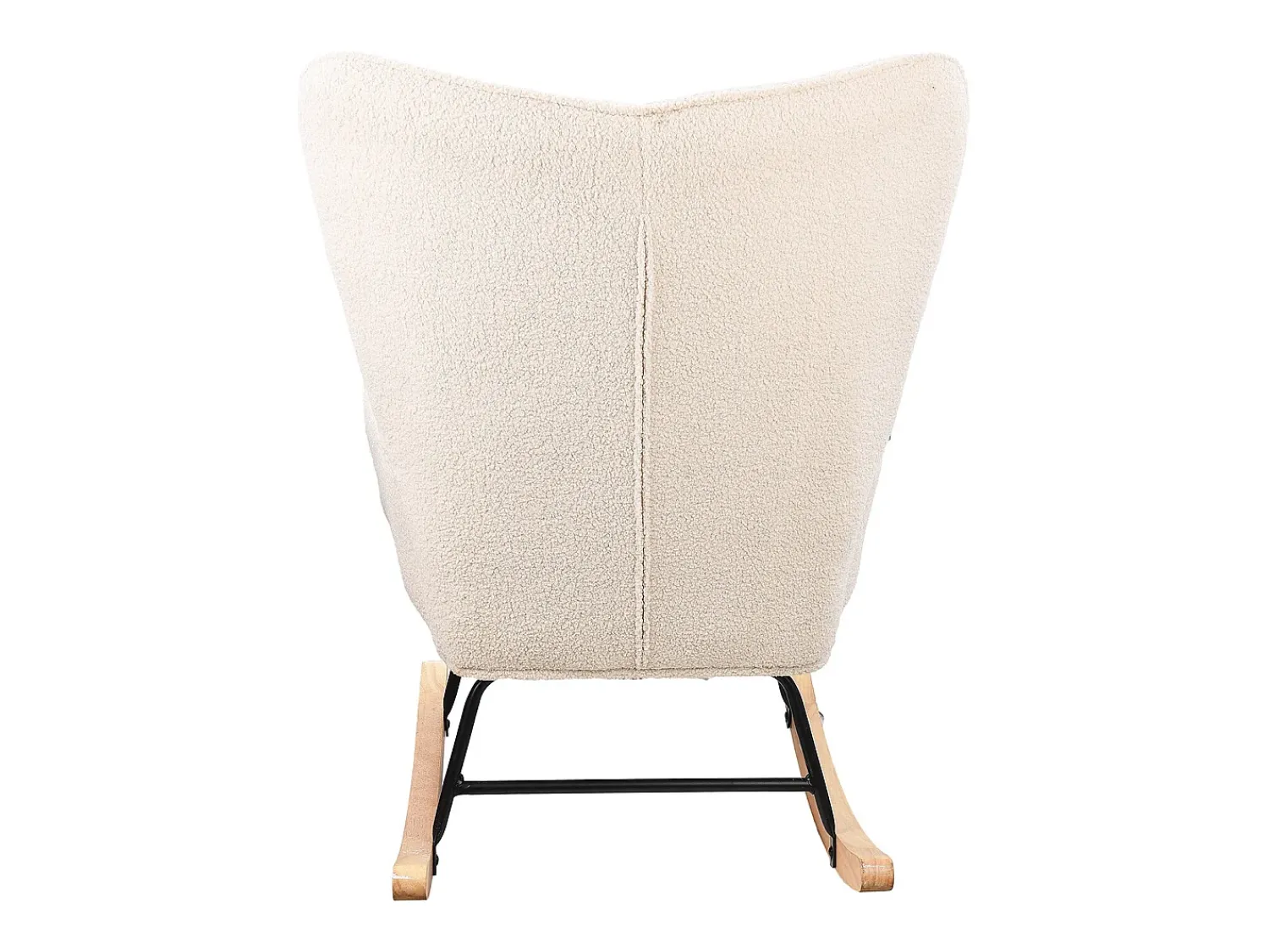 Cadeira de baloiço para adulto - Cadeira de baloiço ergonómica para exteriores - para sala de estar - Jardim - Quarto - Bege