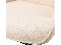 Cadeira de baloiço para adulto - Cadeira de baloiço ergonómica para exteriores - para sala de estar - Jardim - Quarto - Bege