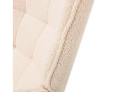 Cadeira de baloiço para adulto - Cadeira de baloiço ergonómica para exteriores - para sala de estar - Jardim - Quarto - Bege