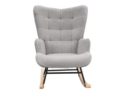 Best Cadeira de baloiço para adulto - Cadeira de baloiço ergonómica para exterior - para sala de estar - jardim - quarto - Cinzento