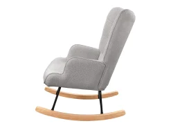 Best Cadeira de baloiço para adulto - Cadeira de baloiço ergonómica para exterior - para sala de estar - jardim - quarto - Cinzento