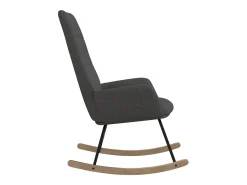 Best vidaxl Cadeira de baloiço tecido -claro Cinzento