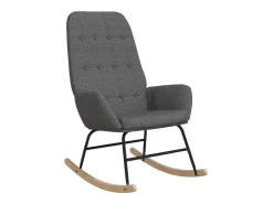 Best vidaxl Cadeira de baloiço tecido -claro Cinzento