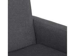 New vidaxl Cadeira de baloiço tecido -escuro Cinzento