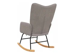 Best vidaxl Cadeira de baloiço tecido cinzento-acastanhado Taupe