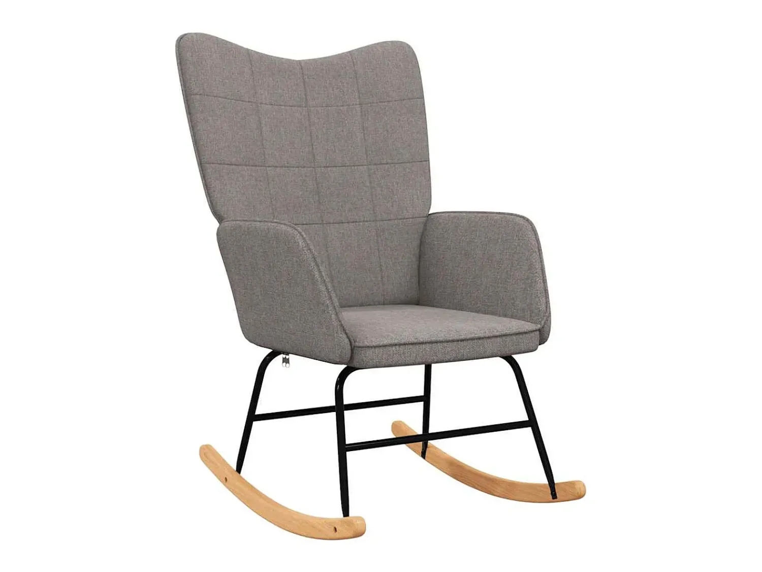 Best vidaxl Cadeira de baloiço tecido cinzento-acastanhado Taupe