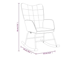Best vidaxl Cadeira de baloiço tecido cinzento-acastanhado Taupe