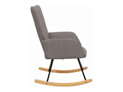 Best vidaxl Cadeira de baloiço tecido cinzento-acastanhado Taupe