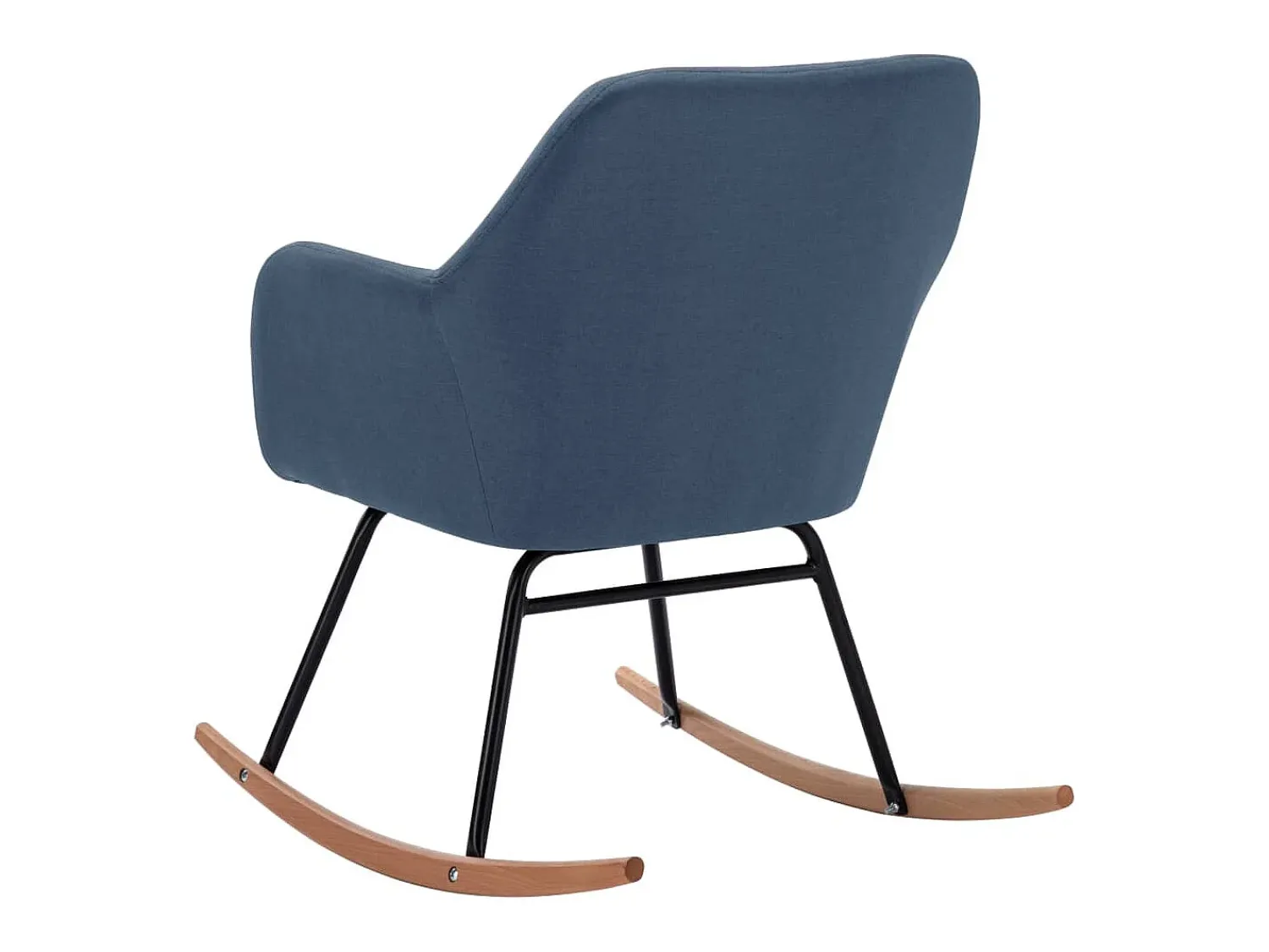 Poltrona*vidaxl Cadeira de baloiço tecido Azul