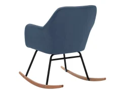 Poltrona*vidaxl Cadeira de baloiço tecido Azul