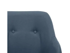 Poltrona*vidaxl Cadeira de baloiço tecido Azul