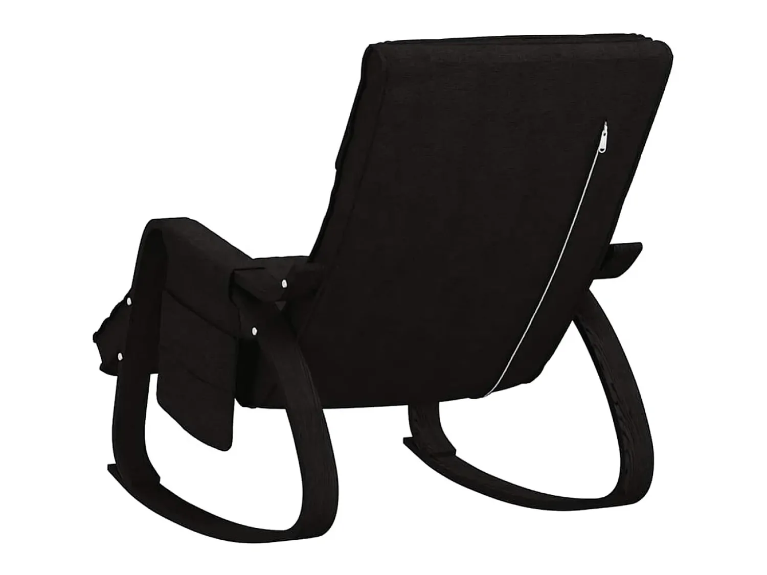 Poltrona|vidaxl Cadeira de baloiço tecido Preto