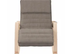 Poltrona* Cadeira de baloiço tecido cinzento-acastanhado PT830141 Taupe