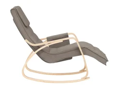 Poltrona* Cadeira de baloiço tecido cinzento-acastanhado PT830141 Taupe