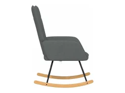 Online vidaxl Cadeira de baloiço tecido -escuro Cinzento
