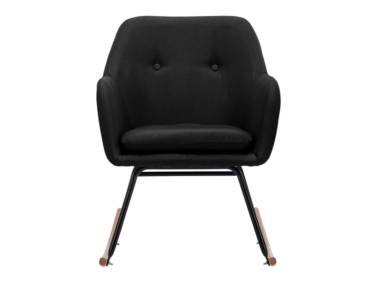 Discount Cadeira de baloiço tecido PT356809 Preto